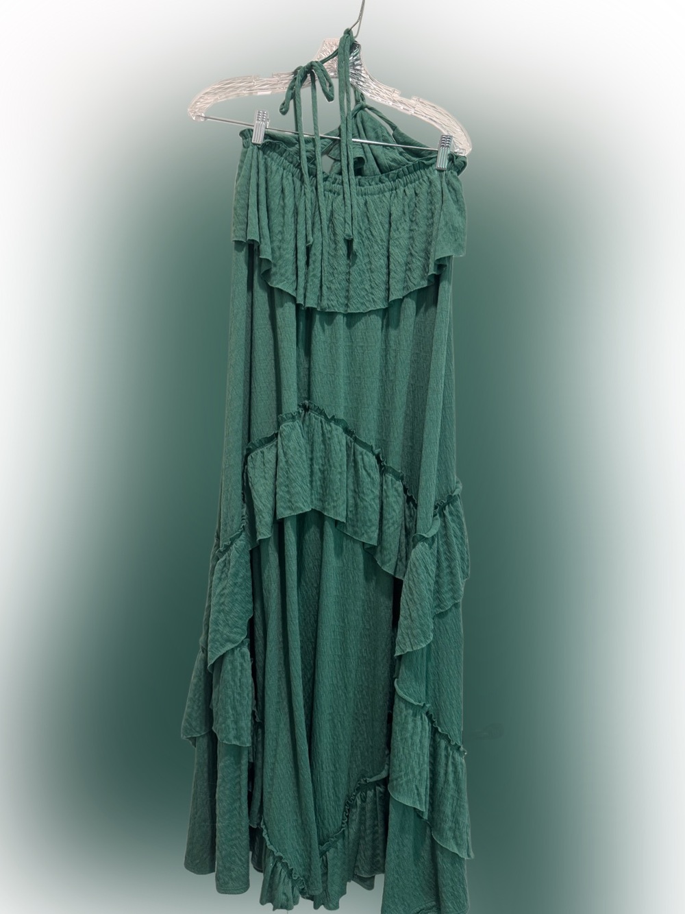 Free People Beach Emerald Green Santa Luz Maxi Dress - Picture 4 of 5